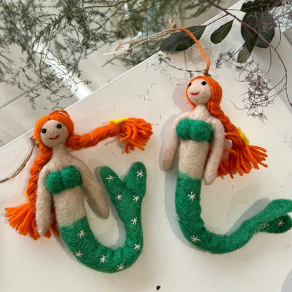 Handmade Felt Magical Mermaids